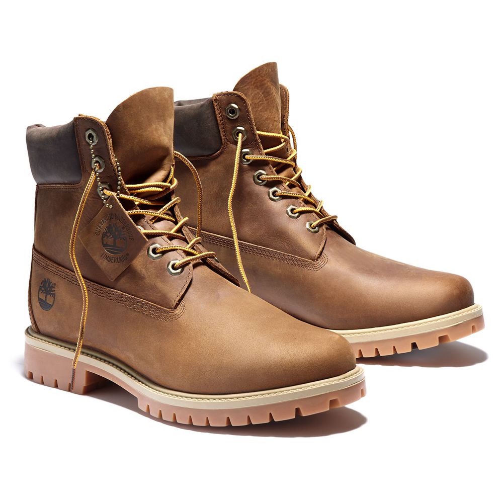 Timberland Mens 6-Inch Boots Heritage EK+ Waterproof - Brown - India IL5479123